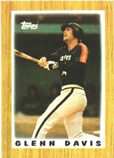 1987 Topps Major League Leaders Minis #8 Glenn Davis Houston Astros
