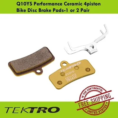 Tektro Q10YS Performance Ceramic 4piston Bike Disc Brake Pads-1 Or 2 Pair • 15.90€