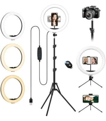 Ring Light with Tripod Stand & Phone Holder - Image 1 of 4