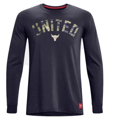 Camisa de manga larga Under Armour Project Rock Día de los Veteranos para hombre 1373585 558 Foto 1 de 3