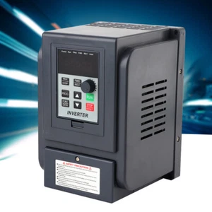 1-PH 220V to 3-Phase 380V VFD VARIABLE FREQUENCY INVERTER SPEED CONTROLLER 1.5KW - Picture 1 of 12