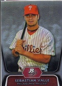 2012 (PHILLIES) Bowman Platinum Prospects Refractors #BPP99 Sebastian Valle