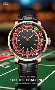 Hæmmer Luxury Casino Roulette Automatic Men’s Watch Vegas Diamond High Roller - Picture 1 of 9