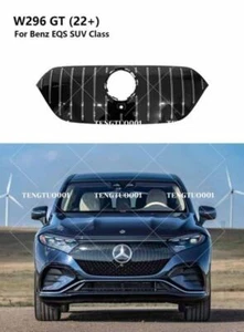 Front Racing Upper Grilles For Mercedes-Benz W296 EQS450 SUV EQS580 SUV 2022+ - Picture 1 of 6