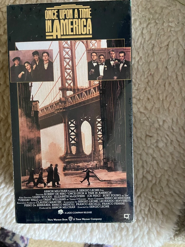VHS-"ONCE UPON A TIME IN AMERICA" NEW- FACTORY SEALED- W/ WATERMARKS - Image 1 of 4