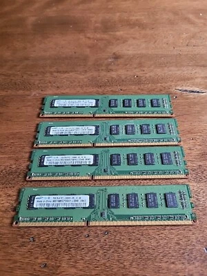 8GB RAM - 4 Samsung 2GB PC3-10600 DDR3 Laptop Memory [Part# M471B5773CHS-CH9] - Image 1 of 4