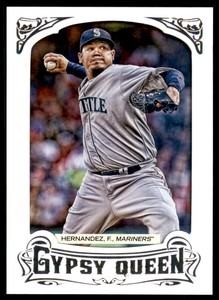 2014 Topps Gypsy Queen Framed White #123 Felix Hernandez 