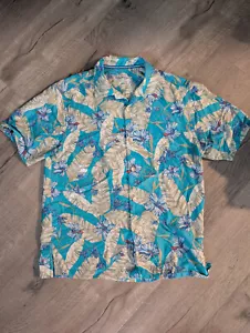 MINT Tommy Bahama Mens Small Hawaiian Floral Shirt The Coconut Point Button Down - Picture 1 of 3
