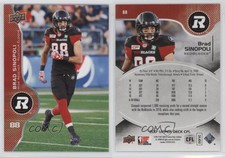 2017 Upper Deck CFL Brad Sinopoli #88