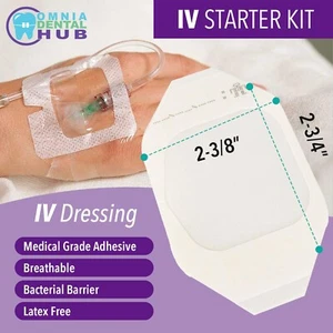 IV Starter Kit Gauze Chlorascrub Swab LF Posi-Guard Catheter Securement Device - Picture 1 of 7