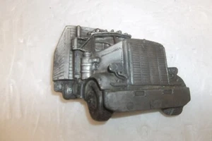 VINTAGE PETERBILT SEMI TRUCK GÜRTELSCHNALLE BERGAMOTTE MESSINGWERKE 1977 - Bild 1 von 4