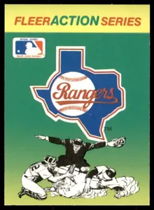 1990 Fleer Team Logo Stickers Texas Rangers - Picture 1 of 2