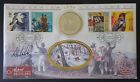 1999 Settler`s Tale Benham $1 Coin cover PNC signed Alan Whicker