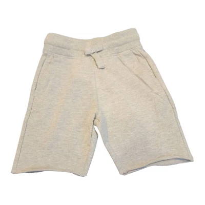 Shorts Jordan Craig infantil tamanho 6 cinza ajustável cordão French Terry borda crua - Imagem 1 de 4