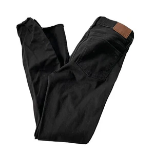 Madewell 9” High Rise Skinny Jeans Black Raw Hem Size 28 Pants Womens - Picture 1 of 5