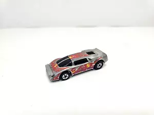 Vintage 1984 Hot Wheels Silver Flames Theme 1:64 Scale Loose Diecast Toy - Picture 1 of 5