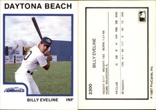 Billy Eveline 1987 ProCards #2300 Card *AutographDen*