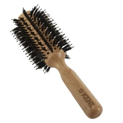 Kent Pure Flow Large Vented 70mm Bristle/Nylon Mix Round Wooden Hairbrush LPF5 - Image 1 of 2