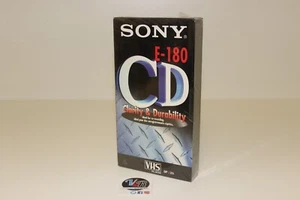 +K7 Cassette VHS Sony E-180CDd 180min Neuve – Haute Qualité d'Enregistrement - Picture 1 of 3