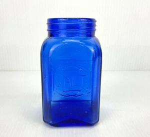 Vintage Cobalt Blue Glass Range 4.5" Top Saltshaker - No Lid - Picture 1 of 6