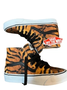 Vans Unisex Tiger Print Sk8-Hi Tapered Athletic Sneakers Size 6(M) 7(W) NEW - Picture 1 of 5