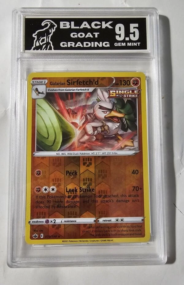 Galarian Sirfetch'd 079/198 Swsh06: Sword & Shield - Chilling Reign Reverse Holo - Image 1 of 3