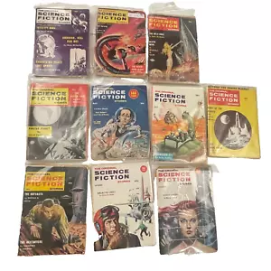 10 THE ORIGINAL SCIENCE FICTION STORIES 1950s SF Fiction Digests low-grade - Picture 1 of 13