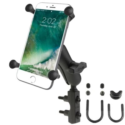 RAM Motorcycle Clutch / Brake Mount w/ X-Grip Holder for Large Cell Phone iPhone - Image 1 of 3
