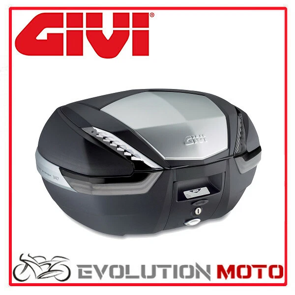VALIGIA BAULETTO V47NT MONOKEY GIVI CON CATADRIOTTI FUME' E ALLUMINIO GRIGIO - Immagine 1 di 1