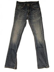 Levis 527 Slim Bootcut Blue Denim Jeans Mens 29x32 Medium Wash Stretch Denim - Picture 1 of 7