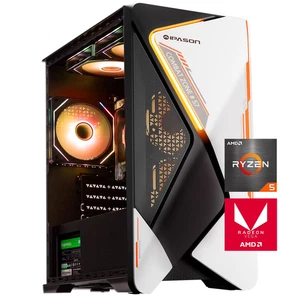 IPASON Gaming Desktop PC, AMD Ryzen 5 5600G,1TB SSD, 16G RAM,AMD Vega 7 Graphics - Picture 1 of 7
