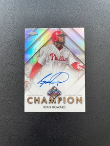2025 Topps Chrome Ryan Howard World Series Champion Auto 034/100 BJCKW - Picture 1 of 5