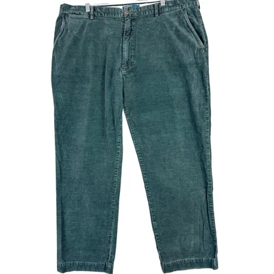 Pantalones de pana Polo Ralph Lauren para hombre 42x30 verde chino 100 % algodón pierna recta Foto 1 de 4