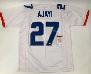 JAY AJAYI BOISE COLLEGE SIGNED CUSTOM STITCHED JERSEY JSA WITNESS COA - Picture 1 of 3