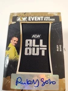 2024 AEW BLACK DIAMOND RUBY SOHO 76/99 AUTO LOGO PATCHES - Picture 1 of 3
