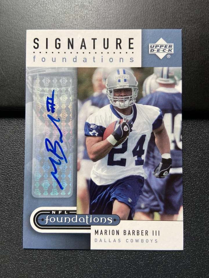 2005 Upper Deck Foundations Signature Foundations Silver #SFBA Marion Barber - Image 1 of 1