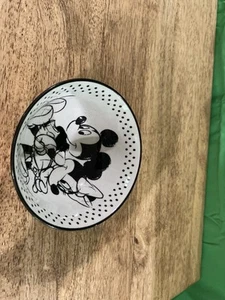 Disney Mickey Minnie kleine schwarz weiß gepunktet Leckerbissen Snack Größe Schüssel - Bild 1 von 5
