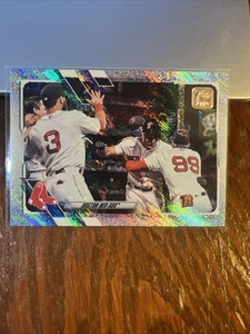 Boston Red Sox 2021 Topps Wal-Mart Foilboard Parallel #401 casi nuevo-como nuevo/790 - Imagen 1 de 1