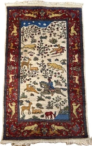 Tebris Täbriz 155 x 90cm mit Seide Tabris Täbris Rug Carpet Tapis Orientteppich - Bild 1 von 5