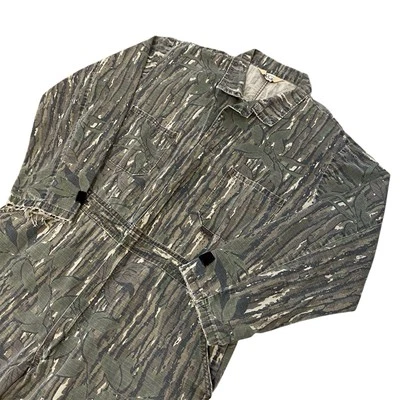 复古 Walls Realtree Greenleaf 迷彩工作服 大号 L 狩猎 美国制造 80 年代 — 第 1/4 张图片