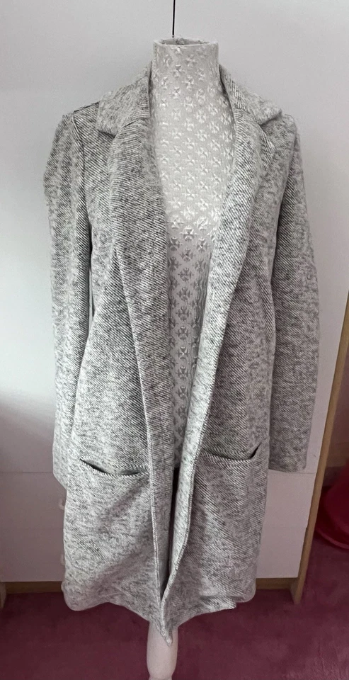 Next Grey Marl Coatigan Size 6 - Image 1 of 4
