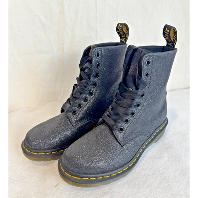 Doc Martens Womens Molly Glitter Boots 8-Eye 1640 Pascal Sz 8 EUC - Image 1 of 4