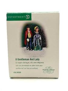 Department 56 A Gentleman and Lady Dickens Village #56.58559 Figur in Box - Bild 1 von 6