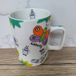 DMD David Mason Design Kids CUTE INSECTS BUGS Ceramic Mug Cup 2007 Liz Million - Picture 1 of 15