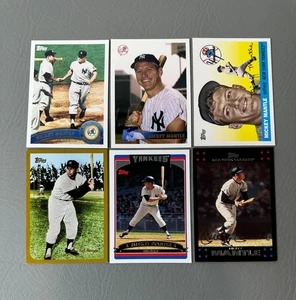 Lote de 6 tarjetas Topps reimpresiones y base Yankees de Mickey Mantle años 2000 - Imagen 1 de 11