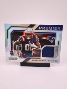 Rhamondre Stevenson RC SILVER PATCH 2021 Panini Prizm New England Patriots - Picture 1 of 2