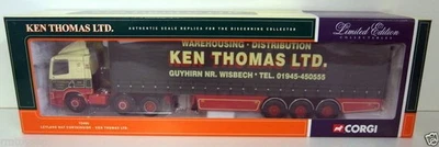 CORGI 1/50 - 75406 LEYLAND DAF CURTAINSIDE - KEN THOMAS - Image 1 of 4