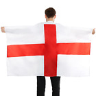 England Wearable Flag Cape - Pack of 1-5ft x 3ft St Georges Flag with Armholes -