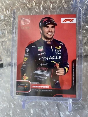 2022 Topps Now Formula 1 #5  Sergio Perez 1st Pole 07/99 - Image 1 of 2
