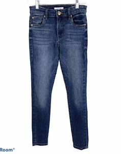 STS Blue Jeans Womens 24 Blue Denim Mid Rise Straight Legs Stretch Pants - Picture 1 of 4